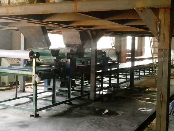 Environmentally friendly wave tile production line