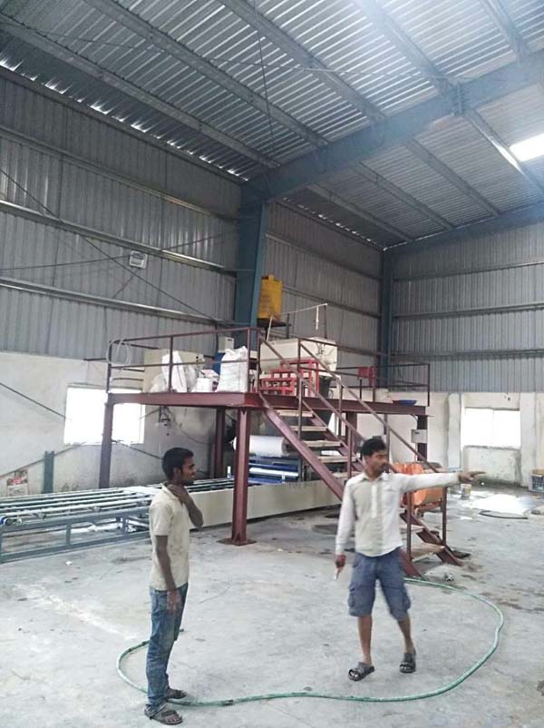 India new wallboard machinery installation and commissioning